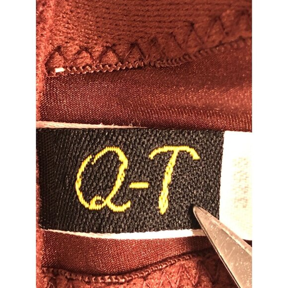 QT Bra Women Size 42D Brown Lined Underwire Back Close Lace Adjustable Straps - Picture 7 of 12